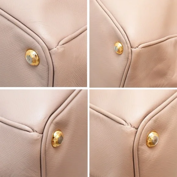 PRADA Large Galleria Saffiano  Hand Tote Bag Leather Pink - Picture 9 of 11